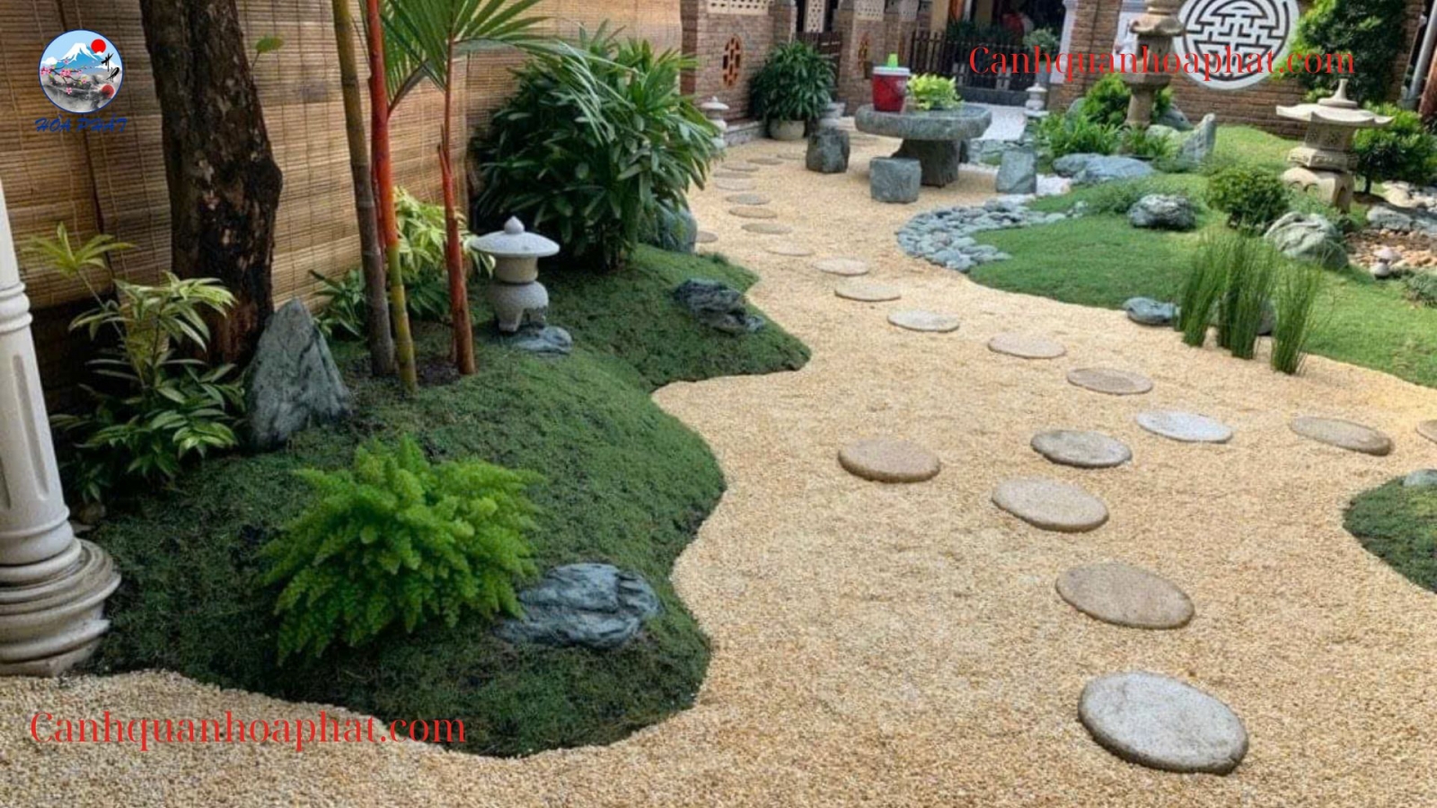 thi công tiểu cảnh sân vườn